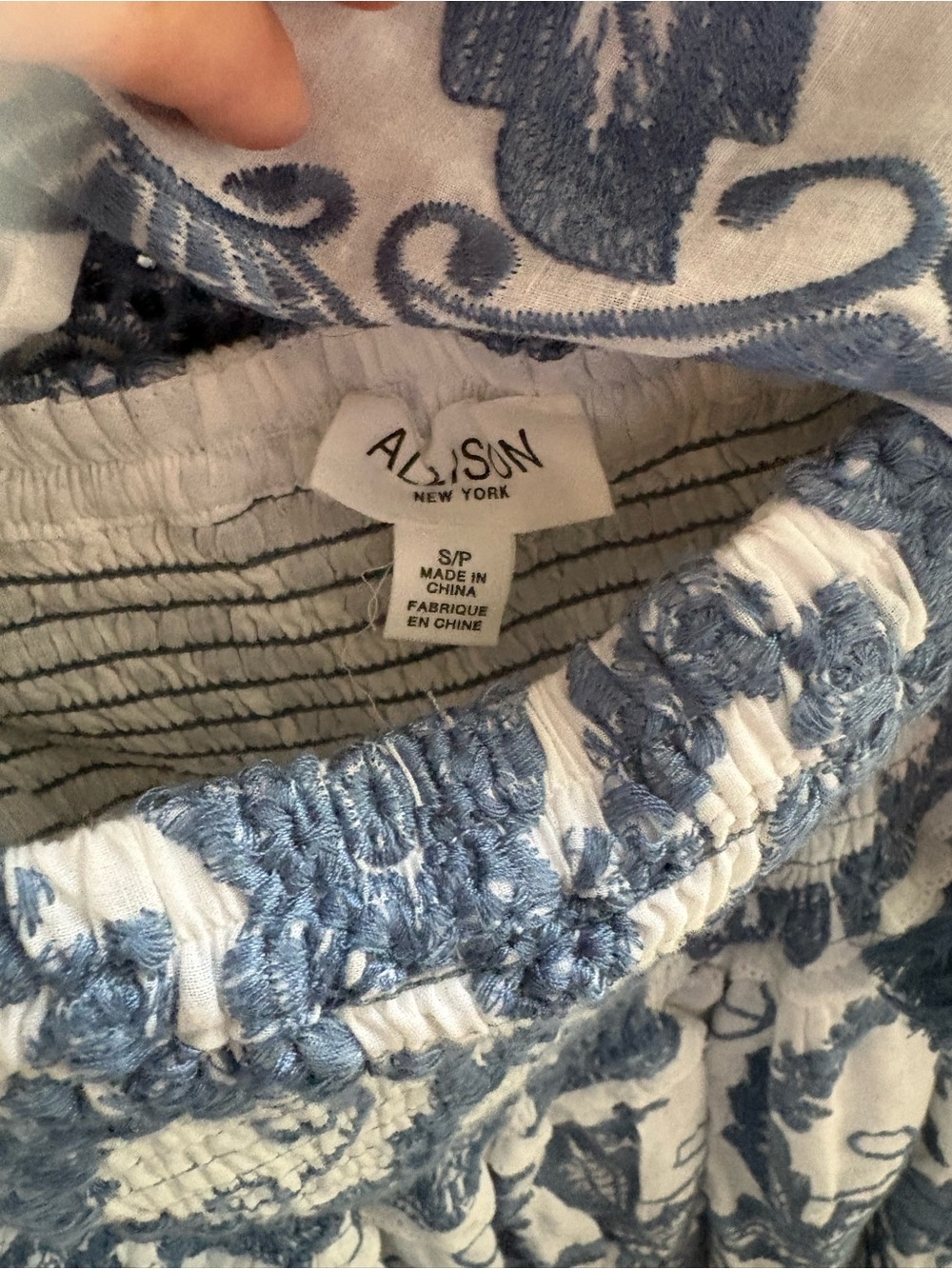 Allison New York Juniper Mini Skirt and Top Set in the Coronet Blue size S - Picture 6 of 6